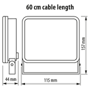 Προβολέας LED με χαμηλό φως, λευκό σώμα, 20W, 4200K, 220V-240V AC, IP65