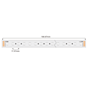 Professionel LED-strips / bånd SMD4040, 16W/m, RGB, 48V DC, 84LED/m, 10m, IP67