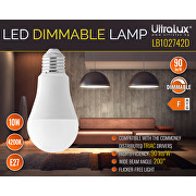 LED Birnenlampe, dimmbar, 10W, E27, 4200K, 220-240V AC, neutrales Licht