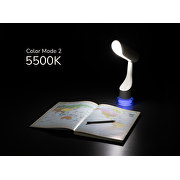 LED dæmpbar bordlampe, genopladelig, 7W, 3000/5500/RGBW