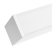 LED linear lighting fixture, white, 1.2m, 40W, 4200K, 220-240VAC, IP20