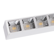 Appareil d'éclairage linéaire LED UGR<19, blanc, 1.2m, 40W, 4200K, 220-240VAC, IP20