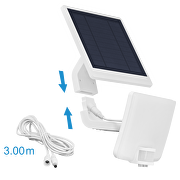 Solar LED floodlight with PIR sensor 11W, 5000K, 220-240V AC, IP54