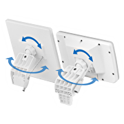 LED proyector con panel solar y PIR sensor de movimiento ,11W, 5000K, 220-240V AC, IP54,batería recargable incorporada de litio-ferro fosfato (LiFePO4)