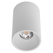 Surface ceiling downlight, round, GU10, fixed, white, IP20