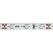 LED bånd, Rød, 12V, 60 LEDs/m, 4,8 W/m, 5m, IP65