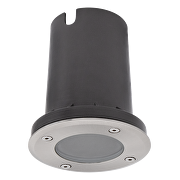 Ground recessed lighting fixture, GU10, IP65, inox