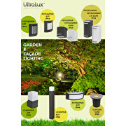 Garden lighting fixture, 60 cm, Е27, IP65, graphite