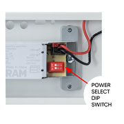 LED industrial lamp CCT PC housing, 0.60m, 18W max, 220V-240V AC, IP66