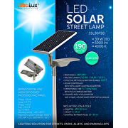 LED Solar street lamp 30W, 4000K, IP66
