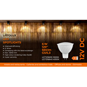 LED spotlight 6W, MR16, 2700K, 12V DC