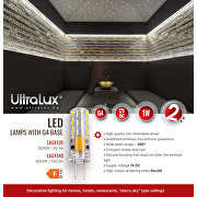 Λάμπα LED 1W, G4, 3000K, 12V DC, ζεστό φως, SMD3014, 1 τεμ. Φουσκάλα