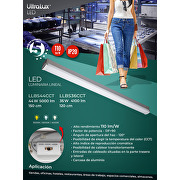 LED luminaria lineal  CCT, 1.50m, 44W, 220V-240V AC, IP20