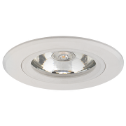 Ceiling downlight frame, round, GU10, fixed, white, aluminium, IP20