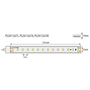 Bande LED professionnelle avec stabilisateur de courant 7.5W/m, 2700K, 48V DC, 112LEDs/m, SMD3528, 10m, IP67