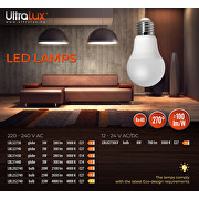 LED okrugla žarulja 3W, E27, 3000K, 220-240V AC, toplo svjetlo