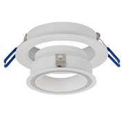 Ceiling downlight frame, round, GU10, fixed, white, IP20