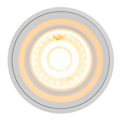 Ceiling downlight for surface mounting round, GU10, fixed, white, IP20