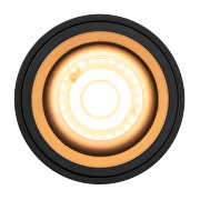 Nadgradni reflektor (kučište), GU10, okrugli, crna, fiksni, IP20