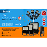 Professioneller LED-Fluter 150W, 5000K, 100V-277V AC, 30°, IP66