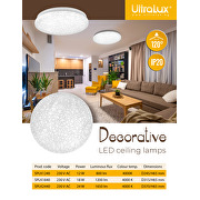 Plafoniera LED decorata 12W, 4000K, 220-240V AC, rotonda, IP20