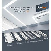 Perfil de aluminio para placas de yeso laminado (pladur) 3m,ancho , 46mm
