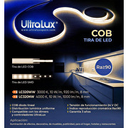 Tira de LED 10W, 320 LEDs/m, COB;3000K; IP20 24V DC