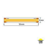 Striscia LED flessibile professionale 10W/m, 3000K, 24V DC, 320 LEDs/m, COB, IP20