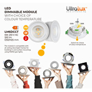 LED modul s mogućnošću prigušivanja, 6W, 3000K/4000K/6500K, 220-240V AC, IP44