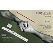 Flexible connector for single colour LED strip 8mm 5pcs./pack