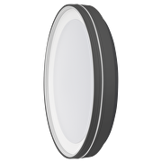 Plafonnier LED CCT de gradation avec télécommande, cercle, noir, 45W, 3000/4000/6000К, 220-240V AC, IP20