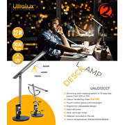 Φωτιστικό LED, τραπέζι, με δυνατότητα ρύθμισης 12W, 3000K/4000K/6000K, 220-240V AC