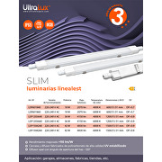 Pantalla estanca de LED  serie slim  0.60m, IK08, 18W, 4000K, 220-240V AC, IP65