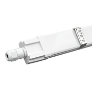 Appareil d'éclairage linéaire slim LED 0.60m, IK08, 18W, 6000K, 220-240V AC, IP65, lumière froide