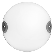 Plafonnier LED rond, gris, 11W, 4000K, 220-240V AC, IP54