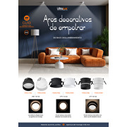 Aro decorativo  de bajo deslumbramiento con efecto Glow color blanco