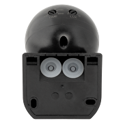 Capteur de mouvement PIR pour montage en surface, avec lentille noire 180°, 12m, IP44, noir