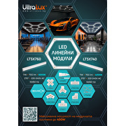 LED модулно линейно тяло 7W, 6000K, 220-240 V AC, 270°, 700lm, IP20