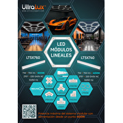 L- conector angular para luminaria HEXAGON LT5X760, 90°, 2 pines