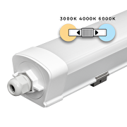 LED slim линейно осветително тяло 1.5m, IK08, 45W, CCT, 220-240V AC, IP65