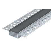 Aluminijski profil za gips ploče s crnim difuzorom, široki, 3m, 21mm