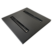 LED-Panel für die Oberflächenmontage 600х600, UGR<19, 40W, 4000K, 130 lm/W, 90°, 220V-240V AC, schwarz, IP20