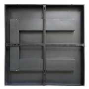 LED-Panel für die Oberflächenmontage 600х600, UGR<19, 40W, 4000K, 130 lm/W, 90°, 220V-240V AC, schwarz, IP20