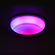 LED dimmbare ССТ+RGB Deckenleuchte mit Fernbedienung, Rauchquarz, 28W+5W, 3000K-6000K, 220-240V AC, rund, IP20