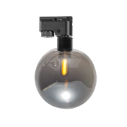 Тяло за релсов монтаж, стъклено, двупроводно, G9, 220-240V AC, IP20, черно