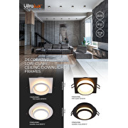 Dekorativer Einbaustrahler (Körper), low-glare, Kreis GU10, weiß, beweglich, IP20