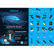 LED magnetic smart floodlight, 12W, CCT, 48V DC