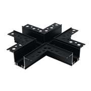 Cross connector for deep rail for building-in