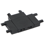 T-connector for slim rail for surface mounting