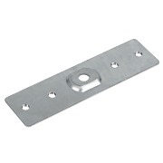 Connecting plate for deep rail for surface mounting